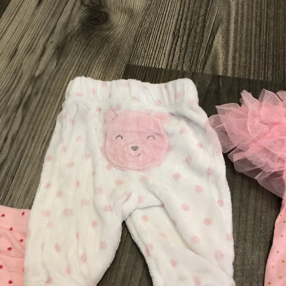 Carters Baby‎ girl 3 months pink printed leggings bundle